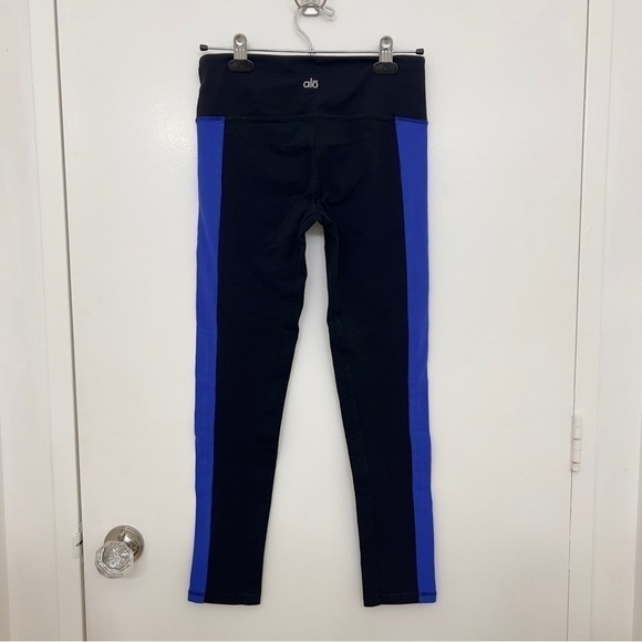 ALO Yoga leggings blue and black 7/8 ankle length Size M​​​​​​​​​​​​​​​​​​​ - Picture 8 of 14